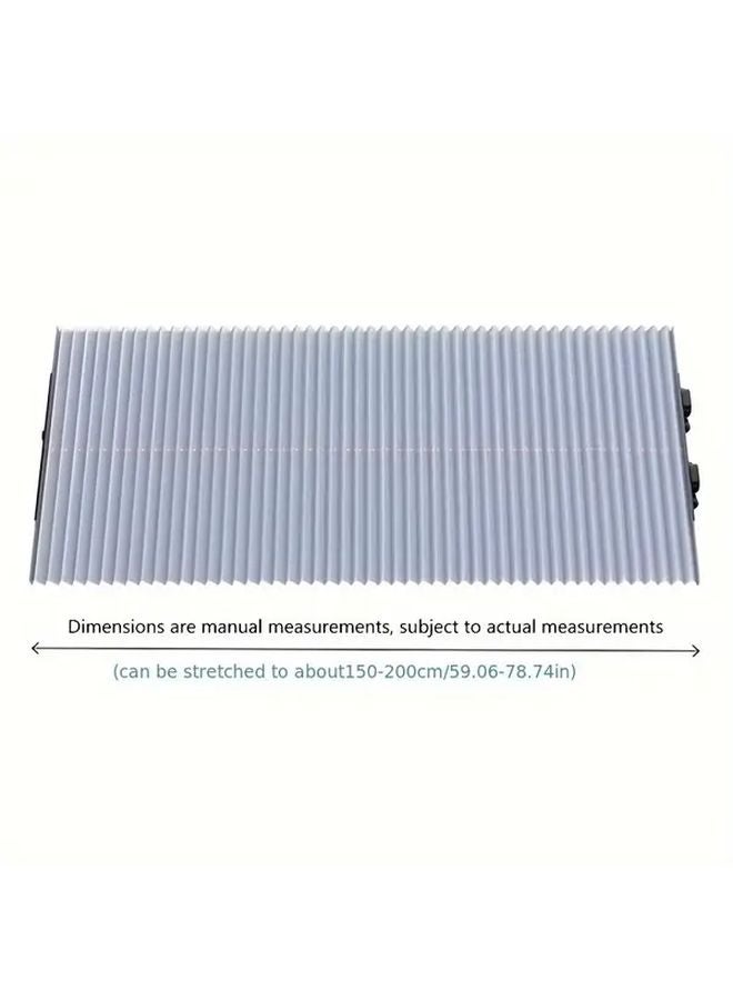 27 56 بوصة مظلة قابلة للسحب للزجاج الأمامي للسيارة غطاء قابل للطي فيلم عاكس مضاد للأشعة فوق البنفسجية - Image 4